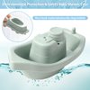 Bath Toys Floating Boats Train with Bathing Spoon,11 Pcs Water Table Toys Mold Free Baby Bath Toys for Toddlers 1-3 Infants 6-12-18 Months,Bathtub Toys Shower Toys for 1 2 3 4 Year Old