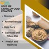 Herbs Botanica Chandan Sandalwood Powder Organic 2 oz For Skin, Face Pack, Face Mask, Worship Tilak, Auspicious Occasions 100% Natural, Soothing, Cleansing, Wrinkles