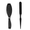 Wig Brush Set, Stainless Steel Wire Bristle Brush for Synthetic Hair, Portable Brush and Combs for Human Hair Wigs and Extensions