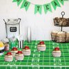 Ertyjikg 4 Pack Football Party Decorations Tablecloths Football Party Supplies Disposable Plastic Football Tablecloth for Football Birthday Party Decorations Game Day Tailgate Decorations, 87 X 51in