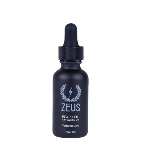 ZEUS Natural Beard Oil, Premium Conditioning Beard Oil to Soften Beard & Mustache – MADE IN USA (Verbena Lime) 1 oz.