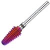 YMYABO Nail Drill Bit,Professional 3/32" Purple Tornado Carbide Tungsten Multifunction Bits， Fast Remove for Hard Gel and Acrylic, Manicure Pedicure Cuticle Nail Polishing Tool-XC