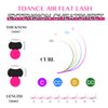 TDANCE Flat Lashes Eyelash Extensions 0.15/0.2mm Thickness Super Soft Air Flat Lash Extensions Ellipse Eyelash Extensions Matte Black Flat Eyelash Extensions Salon Use(Air Flat,0.15-D,9mm)