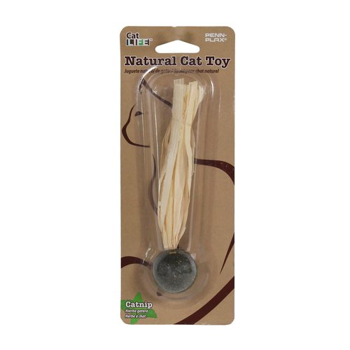 Penn-Plax Cat-Life Compressed Catnip Birdie with Corn Husks – Natural Cat Toy – 1 Count