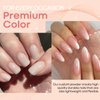 AZUREBEAUTY Dip Powder - Nude Shimmer Color 2Oz/56g, Shiny Nude Kin Tones Neutral Dipping Powder Crystal French Nail Art Starter Manicure Salon DIY Home Gift
