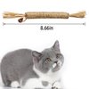 4 Pack Natural Silvervine Sticks Cat Toys Cats Chew Toys for Kittens Teeth Cleaning Catnip Toy Teething Stick Silvervine for Indoor Cats Interactive Cat Kitten Toys Kitty Toys for Cats Dental Care