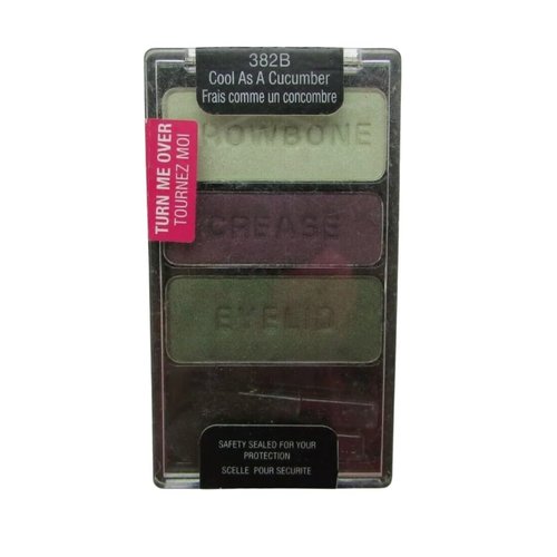 Coloricon Eyeshadow Trio 382B Cool As a Cucumber 0.12 oz ~ Blendable Green and Plum Palette