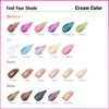 Oulac Shimmer Cream Eyeshadow also for Highlighter Blendable Eye Shadow Waterproof&Long Lasting with Moisturizing Formula Soft Shimmer Eye Make-up,Vegan & Cruelty-Free,6g P06