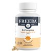 FREEDA Vitamin B Complex - Super Quints B-50 - Kosher Super B Complex Vitamin Supplement for Women & Men with Vitamin B1 Vitamin B2 Vitamin B3 Vitamin B6 Vitamin B12 Plus Folic Acid (250 Capsules)