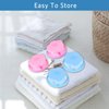 Lint Catcher for Laundry, Washing Machine Floating Lint Mesh Bag Floating Filter Net, Flower Shape Pet Hair Remover for Laundry, Reusable Household Hair Filter Washer Lint Trap Net Pouch, 4 Pieces