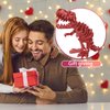 Varuotu 3D Printed Dinosaur Bones 3D Printed Animals Dino Full Articulated T-Rex Toys Home Office Decor Executive Desk Toys Gifts,Adults Fidget Toys for Autism/ADHD (Red.E)