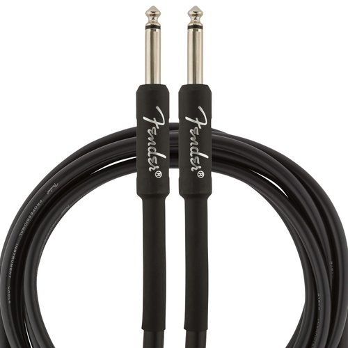 Fender Professional Series Instrument Cable, Guitar Cable 10 ft, Stage Ready with Anti-Kinking Design, Black