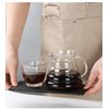 Glass Coffee Server for Drip Coffee Maker, Standard Glass Coffee Carafe, Coffee Pot with Lid, Clear, 02 600ml(20oz)