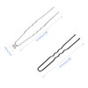 80 Pack White Rhinestone Hair Pins and U Shape Hairpins, findTop Wedding Hair Clips Professional Hairdressing Grip with Storage Bottle (40 Crystal Pins & 40 U Shape Pins)