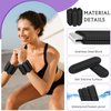 Ankle Weights for Women Men, Adjustable Wrist Weighted Bracelet for Wearable Arm & Leg Weights Set for Walking, Yoga, Swimming, Cardio, Aerobics, Gym Set of 2 (1Lb Each)-Black
