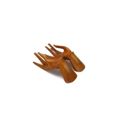Natural Color Tropical Wood Hands Business Card Holder