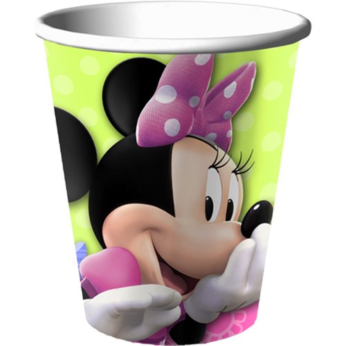 Minnie Mouse Party Supplies 9oz Paper Cups - 8 Each