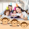 50 Count Monkey Paper Plates Zoo Monkey Shaped Disposable Plates Jungle Safari Animals Baby Party Plates Animal Theme Party Dinnerware for Gender Reveal Boy Girl Baby Shower Birthday Party Decorations