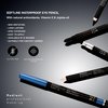 Radiant Professional Black Waterproof Eyeliner Pencil - Eyeliner Waterproof Smudge Proof for Woman - Long Lasting Under Eye Pencil for Smoky Eye - Soft Waterline Eyeliner with Smudger Tool - Black(01)