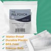 Pill Bag Pouch, Reusable Plastic Pill Organizer Bags, Size 3" X 2" 3 Mil (Pack of 100)