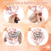 Rose Gold Happy Birthday Party Balloons 18Pcs 12 Inch Metallic Birthday Latex Balloons Confetti Balloons Rose Gold Birthday Decorations for Girls Women Birthday Anniversary Party Supplies