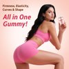 Glorithiventa Booty Gummies for Women, BBL Gummies Contains CurvaBoost BBL Herb Blend & Creatine Monohydrate for Booty, Curves & Energy, Zero Sugar, Vegan, Peach Flavor - 60 Gummies