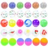 30Pcs Small Bouncy Balls for Kids, 1 inch Rubber Bouncy Balls Bulk Small Rubber Balls Mini Bouncing Ball 25mm Assorted High Bounce Rubber Ball for Birthday Party Favors Bag Fillers Halloween Prizes