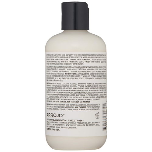 ARROJO Submerge Hair Conditioner (8 oz) – Curly Hair Conditioner to Create Supple Bounce & Spring - Sulfate Free Conditioner for Dry Hair – Curly Hair Products w/ Almond Oil & Shea Butter