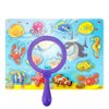 MOLIMOLLY Kids Jumbo Magnifying Glass with Stand- 6 Pieces,Ages 3+, Easy Grasp Primary Science Magnifiers with Stand,Science Classroom Accessories, Teacher Supplies, Observation Toys for Kids