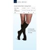 SIGVARIS Men's Casual Cotton 186 Calf High Compression Socks 15-20mmHg - Black - A (Small)