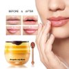 4Pcs Bee Lip Balms Honey Pot Strawberry & Propolis Balm Honey Lip Mask Hydrate Moisturizing Repair Prevent Lip Care Moisturizing Lip Balm Set