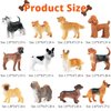 SNDAUPDAY 12PCS Mini Dog Figurines Toy Set, Realistic Plastic Puppy Figures Playset, Hand Painted Mini Dog Figures Animals Toy - Cake Toppers Easter Eggs Christmas Birthday Gift for Kids Toddlers