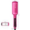 Terviiix Flat Iron Hair Straightener, 2 Inch Widest Ceramic Flat Iron for Hair, Professional Straightening Irons with Adjustable Temp, Fast Styling for Silky Smooth Hair, Dual Voltage, Auto Off, Pink