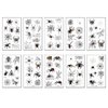 Halloween Spider Web Waterproof Spider Tattoo Stickers Scary Spider Temporary Tattoo Stickers for Adults Kids Body Decoration for Art Party Cosplay atmosphere Supplies 10 Sheet 80 small sticker