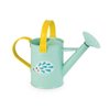Janod Happy Garden - 5 Piece Sturdy Metal Gardening Playset with Watering Can, Rake, Trowel, and Fabric Gloves - Ages 3+ - J03187