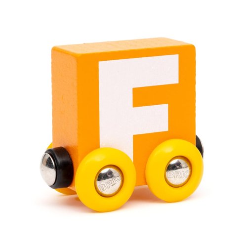 BRIO – Letter Train F | Wooden Train Set Accessory Toy for Kids Age 2 Years Up