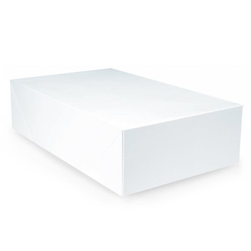 Deluxe White Gift Box -19" x 12" (1 Pc.) - Elegantly Crafted, Premium Quality Material, Standout Presentation - Ideal for Memorable Gifts