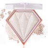 Glitter Blush Shimmer Highlighter Blusher Powder Makeup Face Highlighter Palette,Natural Lasting Shiny Contouring Palette Highlighter Concealer Face Contour Powder Makeup(#01 Pearl White）