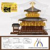 Piececool 3D Metal Model Kits for Adults, Kinkaku-ji Golden Pavilion Model Building Kits, Challenging 3D Puzzles for Stress Relief DIY Craft Kits