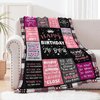 Birthday Gifts for Women Happy Birthday Decorations Blanket Gifts for Women Birthday Unique Birthday Gifts for Women Friendship Mom Wife Girl Grandma Sister Funny Birthday Gifts Throw Blanket 50"x60"