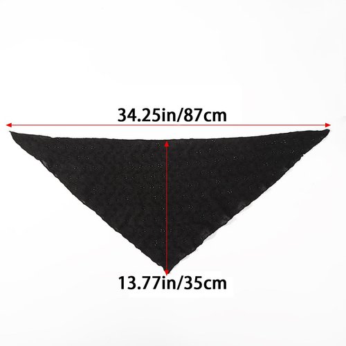 2 PCS Floral Hair Bandanas Trendy Bandana Head Kerchief Fashion Headscarf Headband Flower Mesh Hair Scarves Floral Hair Bandanas Lightweight Triangular Head Scarf Adjustable Bandana for Women Girls