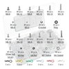 662-piece Universal Remote Control Screw kit 304 Stainless Steel Screw Combination kit, Suitable for Traxxas axial Redcat HPI Arrma SCX10 Losi 1/8 1/10 1/12 1/16 Scale Remote Control Truck Track