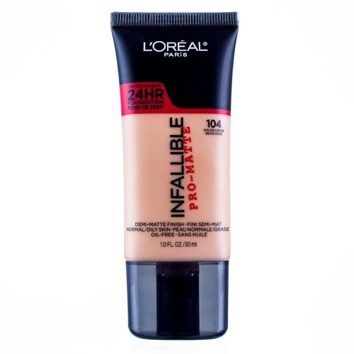 Lor If Matte 104 Fdtn Gld Size 1z L'Oreal Infallible Pro-Matte Foundation Golden Beige 1 Fluid Ounce