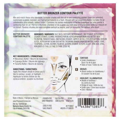 Physicians Formula Butter Bronzer Contour Palette, Medium/Dark