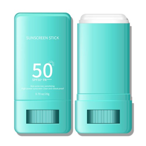 FREEORR Sunscreen Stick,Mineral Sun Block Stick SPF 50,On-the-Go Travel Size Sunscreen Face Body Sun Protection,Sweat-proof Sunstick Beach Travel Suncare,0.7oz/20g