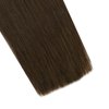 Ugeat Tape in Hair Extensions Human Hair Brown Hair Extensions Tape in for Women Chocolate Brown Seamless Tape in Human Hair Extensions Natural 20inch 20Pcs 50G