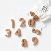 Wee Gallery Bamboo Numbers Set - Number Learning for Baby, Toddler, Preschool Age Kids - Interactive Wooden Numbers to Stimulate Early Development Through Educational Toys