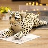 Gisqis Cheetah Stuffed Animal, 24" Leopard Stuffed Animal Cheetah Stuffy Leopard Plush Toys Cute Safari Realistic Stuffed Animals Jaguar Plush Birthday Valentine Gift for Girls Boys