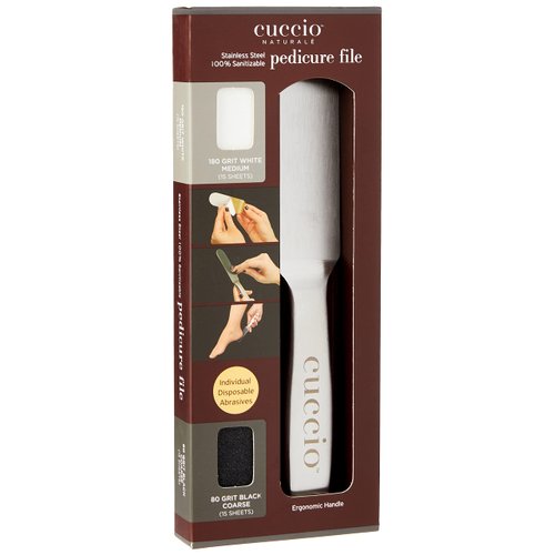 Cuccio Naturale Reusable Stainless Steel Pedicure File Kit