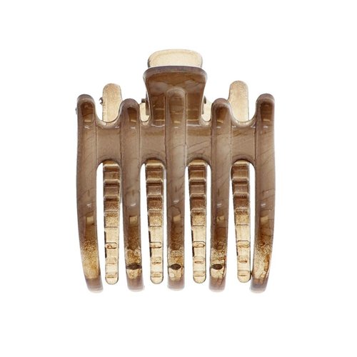 Marbelized Claw Clip Hair Jaw-Brown